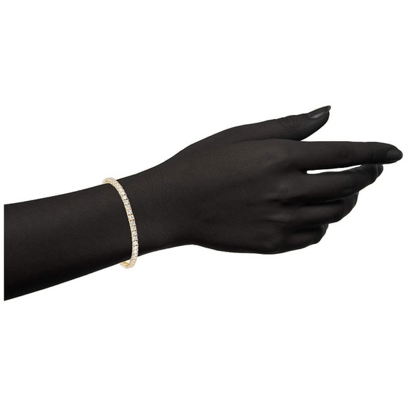 14K Gold Plated Cubic Zirconia Tennis Bracelets - Picture 7 of 12